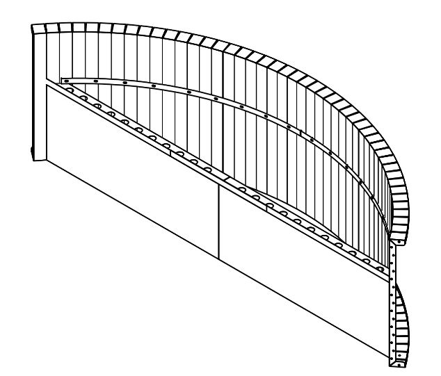 8' Radius Steel Sundeck 48"